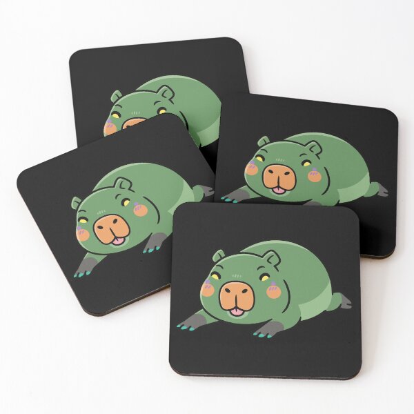 Item preview, Flat Capy Energy - Goofy Forest Green Capybara designed and sold by AdriqnArt.