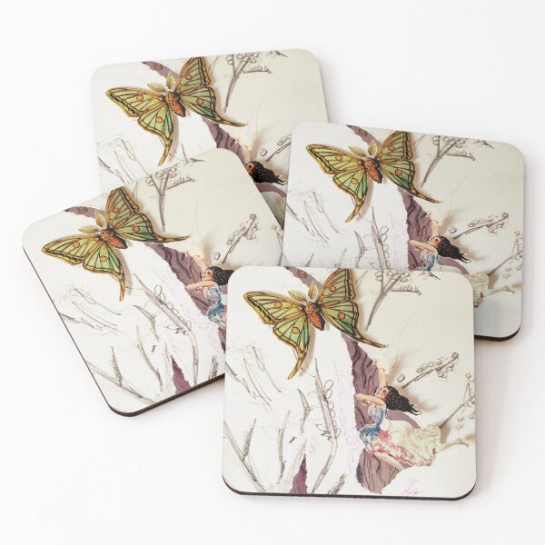 Item preview, Butterfly and leaping woman designed and sold by ForestandShadow.