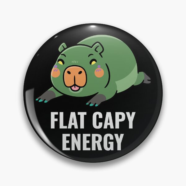 Item preview, Flat Capy Energy - Goofy Forest Green Capybara designed and sold by AdriqnArt.