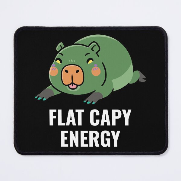 Item preview, Flat Capy Energy - Goofy Forest Green Capybara designed and sold by AdriqnArt.