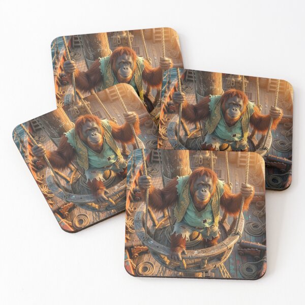 Item preview, Pirate Orangutan in the Crow's Nest designed and sold by Tridentulus.