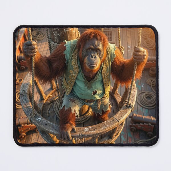 Item preview, Pirate Orangutan in the Crow's Nest designed and sold by Tridentulus.