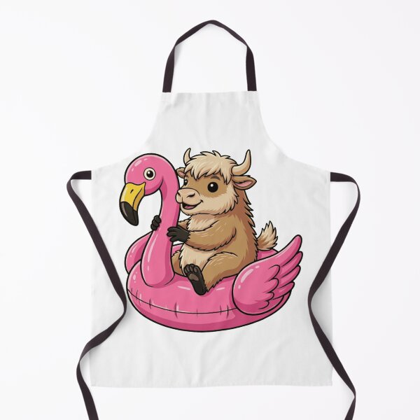 Item preview, Cute Yak on Pink Flamingo Pool Float designed and sold by k3rstman1.