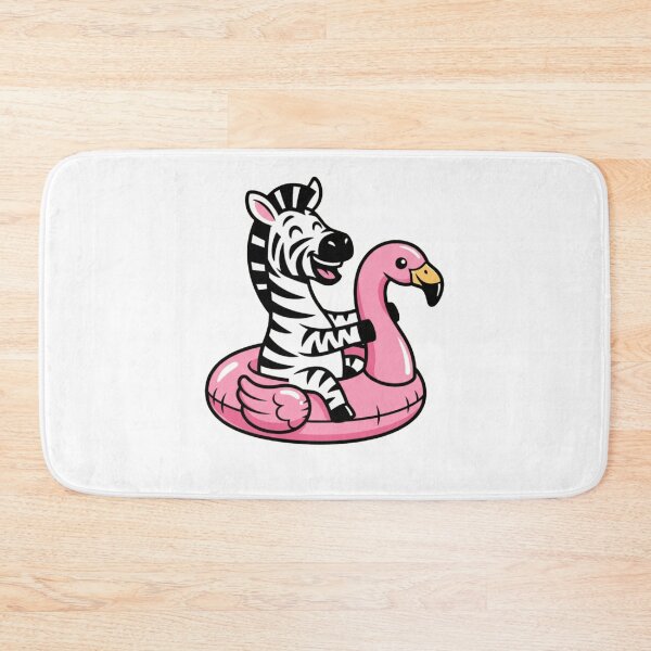 Item preview, Cute Zebra Riding Pink Flamingo Pool Float designed and sold by k3rstman1.