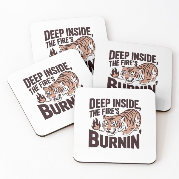 Item preview, ABANT – "Deep Inside, The Fire's Burnin'" | Vintage Tiger Essential designed and sold by 1001T-Shirt.