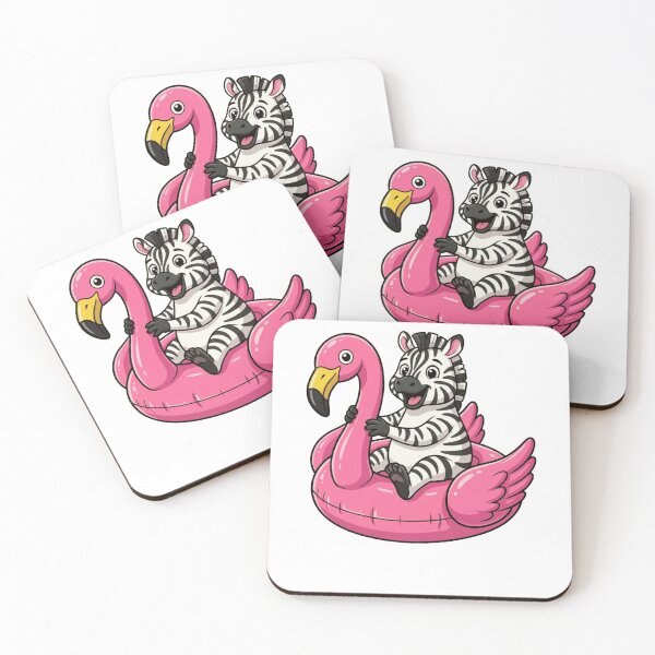 Item preview, Cute Zebra on Pink Flamingo Pool Float designed and sold by k3rstman1.