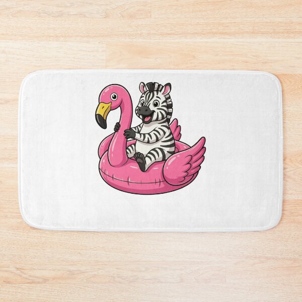 Item preview, Cute Zebra on Pink Flamingo Pool Float designed and sold by k3rstman1.