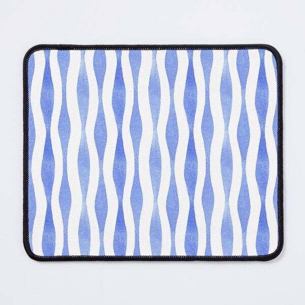 Item preview, Blue Vertical Waves Painted by Hand in Watercolor designed and sold by andrebalest.art.