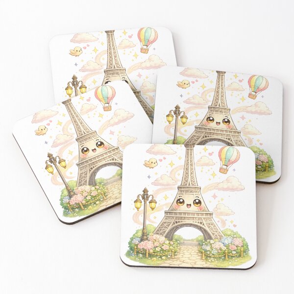 Artikelvorschau, Eiffelturm Paris Kawaii entworfen und verkauft von redsharkuk.