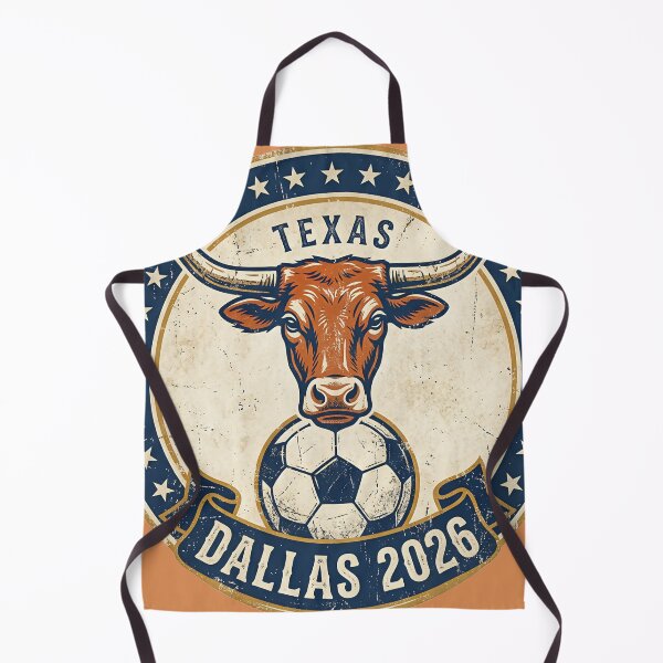 Item preview, Dallas Texas 2026 World Cup Host City Vintage Football Badge designed and sold by BrickByDream.