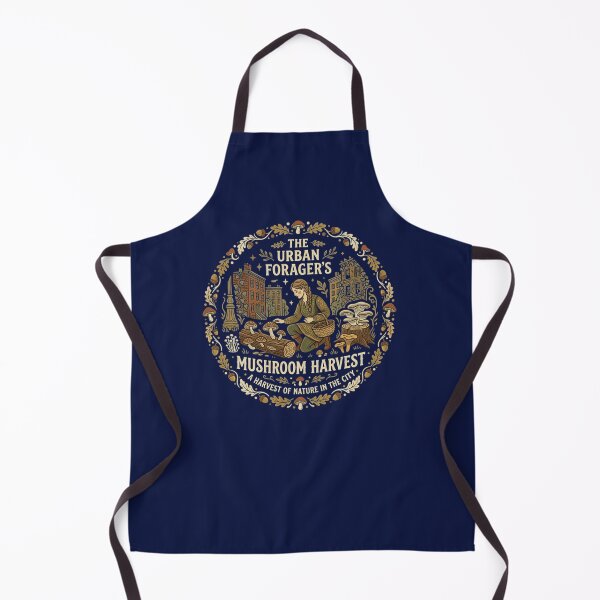 Item preview, The Urban Forager’s Mushroom Harvest: Vintage Botanical Lincocut Art designed and sold by FarDesign.