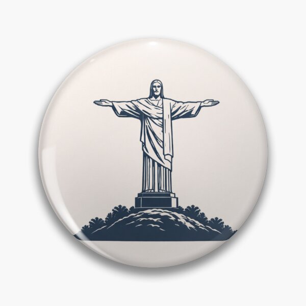 Item preview, Christ the Redeemer Minimalist Illustration – Rio de Janeiro Landmark Design designed and sold by WS Studio.