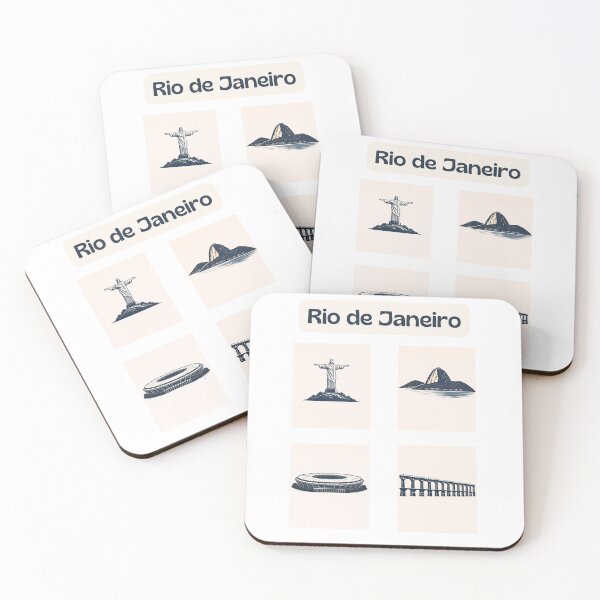 Item preview, Rio de Janeiro Icons Set – Christ, Sugarloaf, Maracanã & Lapa Arches Design designed and sold by WS Studio.