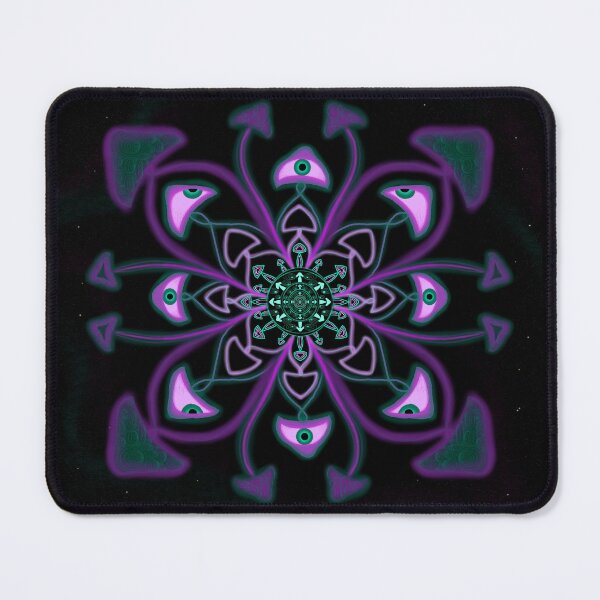 Item preview, magic mushroom mandala designed and sold by spiridelic perspective.
