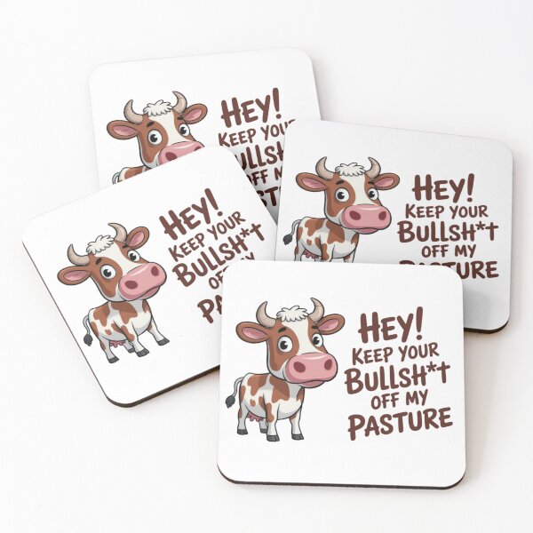 Item preview, Keep Your Bullsht Off My Pasture – Funny Cow Attitude Design for Apparel & Home Decor designed and sold by lucidfrog.