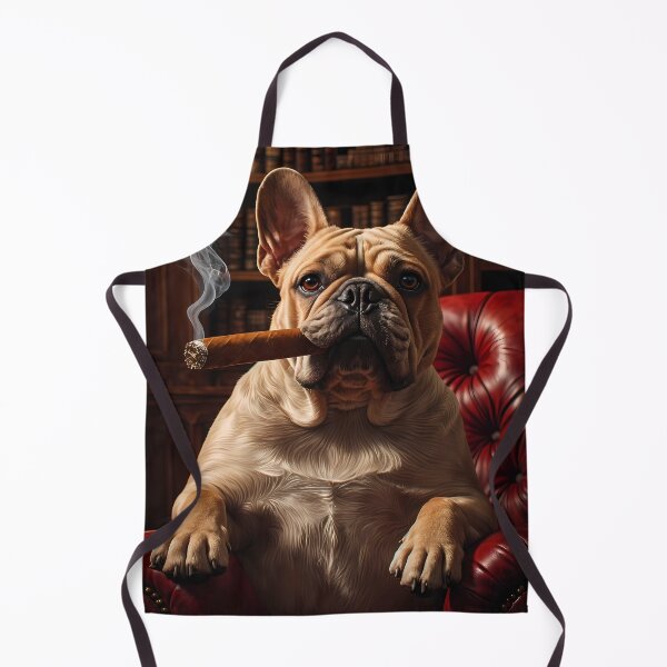 Item preview, French Bulldog Boss Smoking Cigar designed and sold by NUTMA Design.