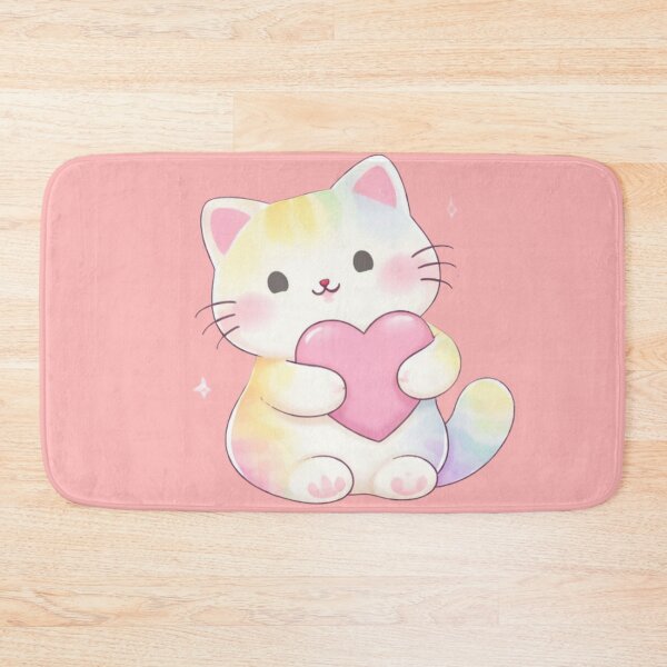 Item preview, Cosy Pastel Rainbow Cat Cute Kawaii  designed and sold by BritishDelights.