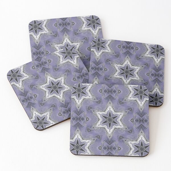 Item preview, Groovy Boho Retro Star Pattern in Purple designed and sold by Artistestella.