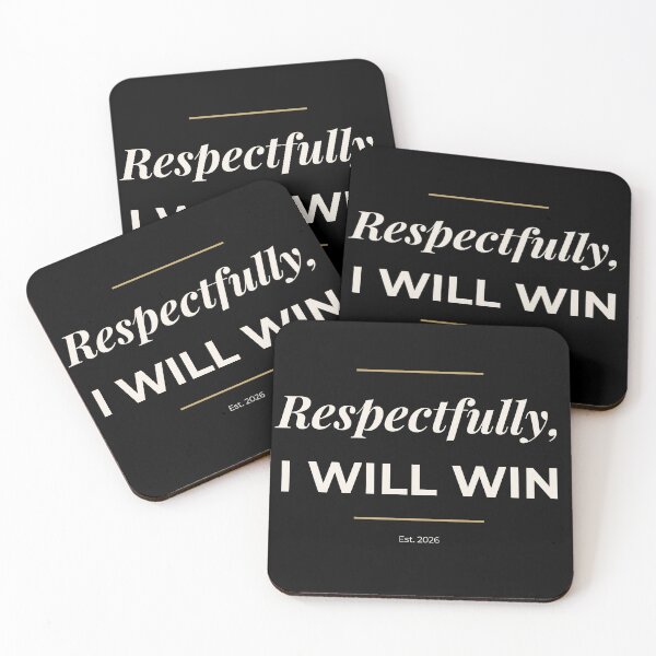 Item preview, Respectfully I Will Win Motivational Quote T-Shirt designed and sold by Hustle Mood Studio.