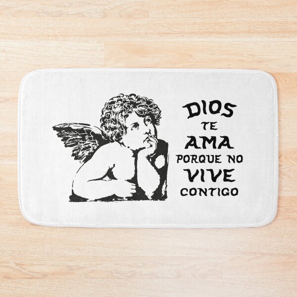 Item preview, Dios Te Ama Porque No Vive Contigo - Frustrated Angel Stencil designed and sold by HoneyMustard Lab.
