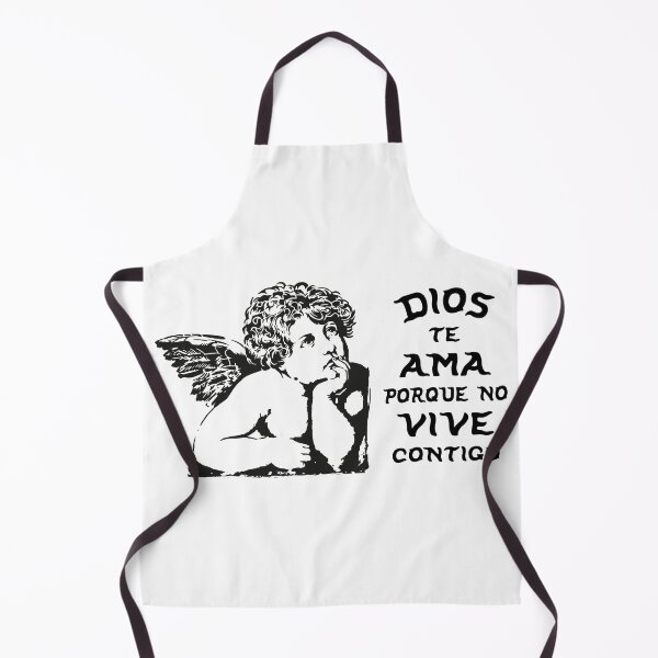 Item preview, Dios Te Ama Porque No Vive Contigo - Frustrated Angel Stencil designed and sold by HoneyMustard Lab.
