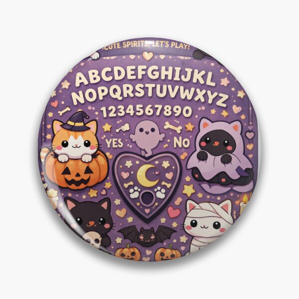 Item preview, Kawaii Cats Ouija Board Cute Spooky Halloween Cat Design | Witchy Ghost Cat Aesthetic designed and sold by .onemoredesign..