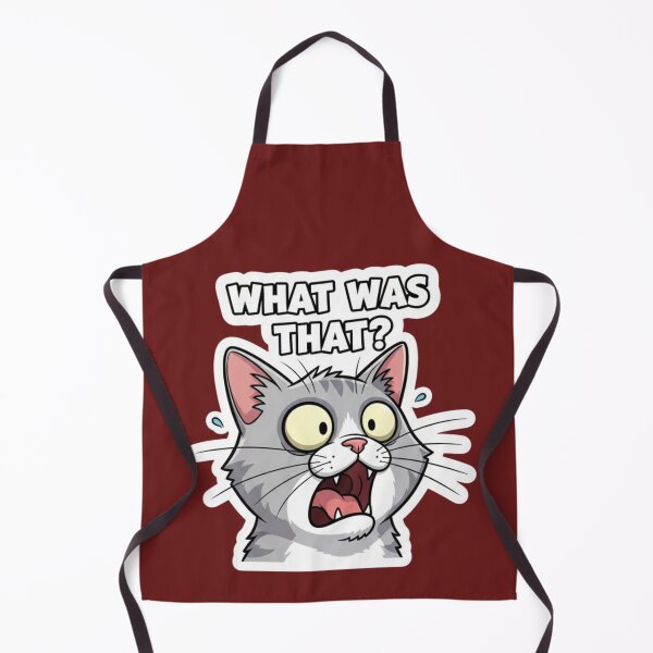 Item preview, What Was That Cat – Funny Shocked Reaction Meme Sticker designed and sold by Mojbin.