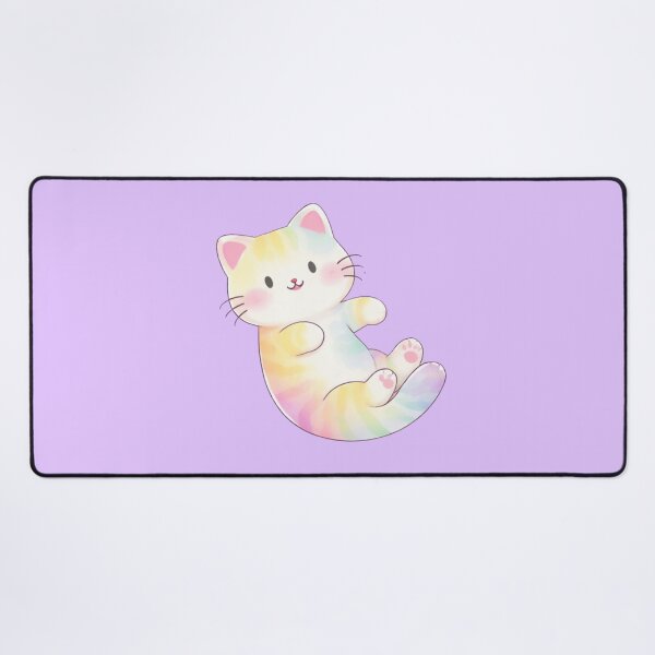 Item preview, Cosy Pastel Rainbow Cat Cute Kawaii  designed and sold by BritishDelights.