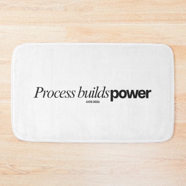 Item preview, Process Builds Power – Discipline Motivation Quote Minimalist Design for Entrepreneurs and Fitness Mindset designed and sold by AXIS-EQUILIBRIO.