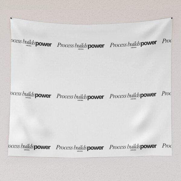 Item preview, Process Builds Power – Discipline Motivation Quote Minimalist Design for Entrepreneurs and Fitness Mindset designed and sold by AXIS-EQUILIBRIO.