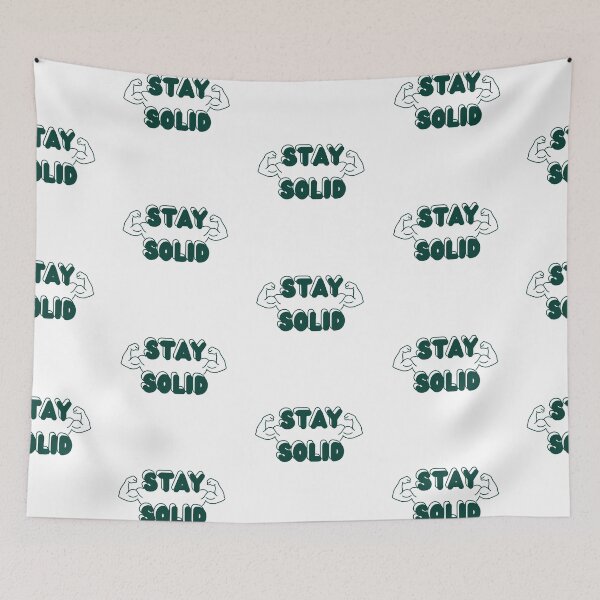 Item preview, Stay Solid – Motivational Muscles Graphic Tee designed and sold by Quitecorner.