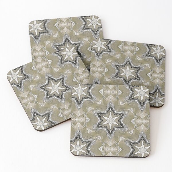 Item preview, Groovy Boho Retro Star Pattern in Beige designed and sold by Artistestella.