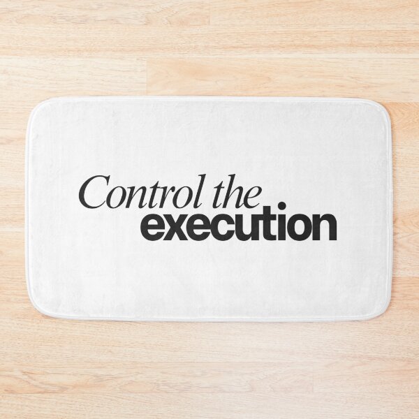 Item preview, Control the Execution – Discipline Mindset Quote Minimalist Design for Traders and Entrepreneurs designed and sold by AXIS-EQUILIBRIO.