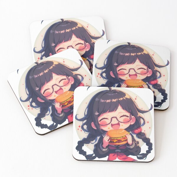 Item preview, Toko Fukawa Danganronpa Chibi Kawaii Burger Joy designed and sold by earlobejerk.