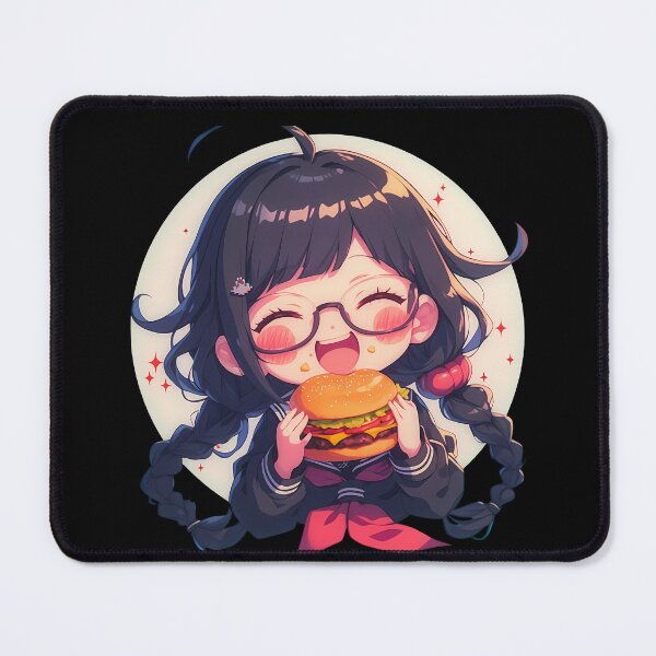 Item preview, Toko Fukawa Danganronpa Chibi Kawaii Burger Joy designed and sold by earlobejerk.