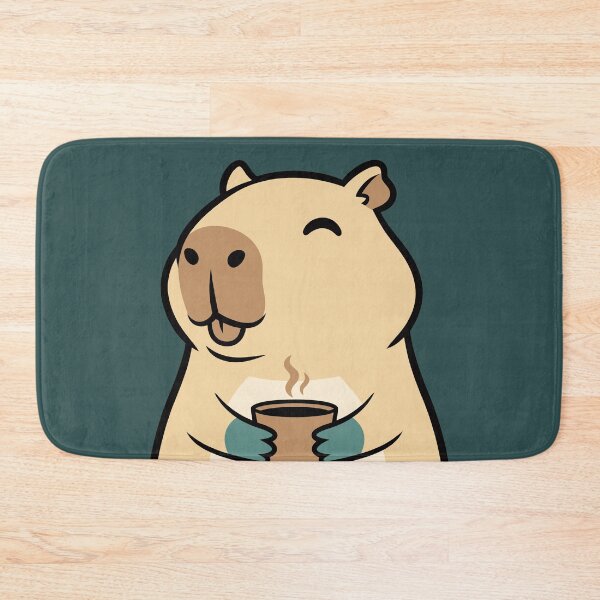Item preview, Capy Needs Coffee - Blissful Beige Capybara designed and sold by AdriqnArt.