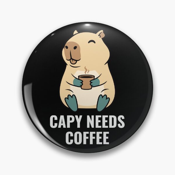 Item preview, Capy Needs Coffee - Blissful Beige Capybara designed and sold by AdriqnArt.
