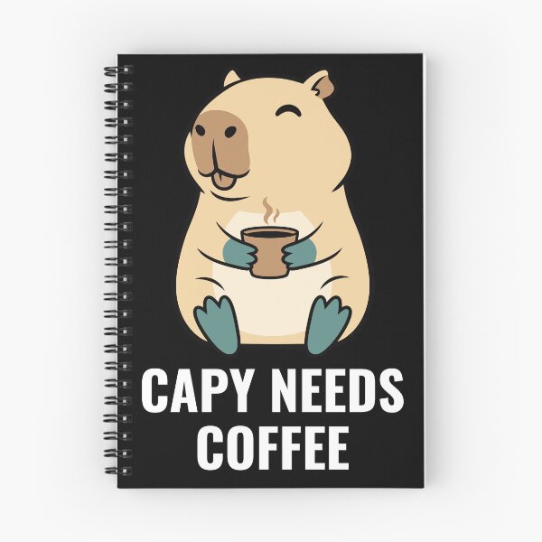 Item preview, Capy Needs Coffee - Blissful Beige Capybara designed and sold by AdriqnArt.