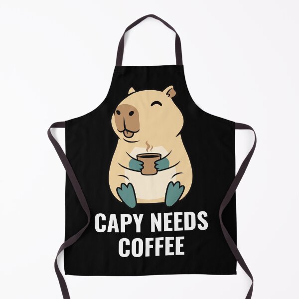 Item preview, Capy Needs Coffee - Blissful Beige Capybara designed and sold by AdriqnArt.