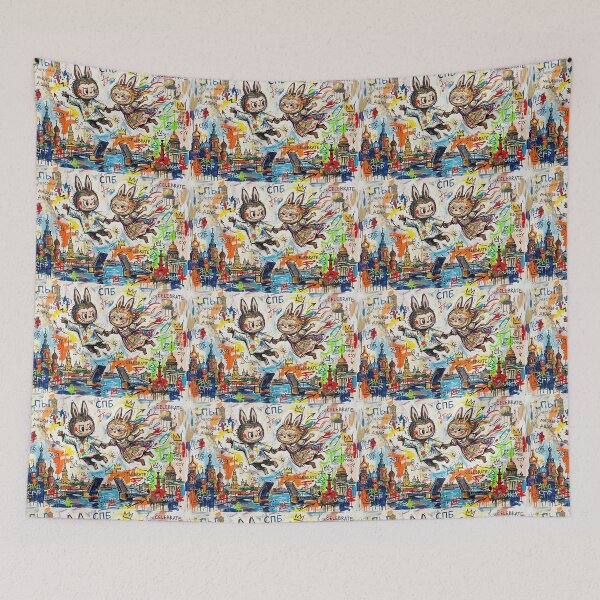 Item preview, Labubu lovers in flight. designed and sold by Natalia-Vlad.