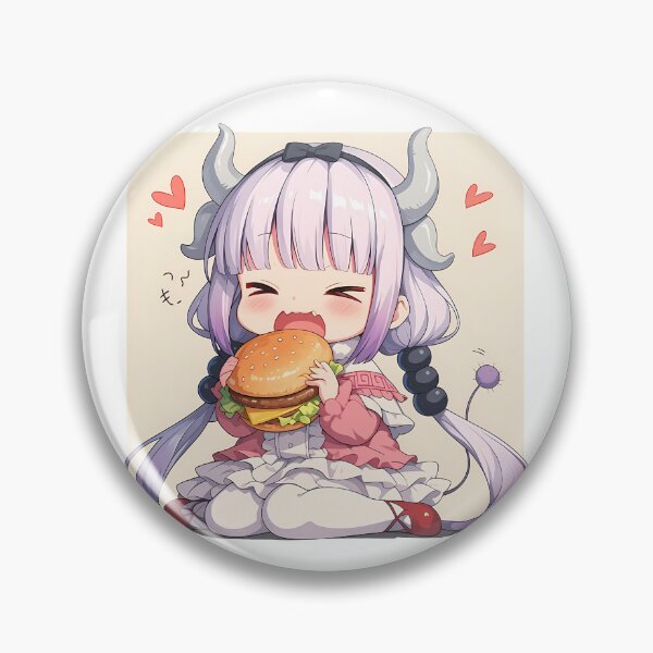 Item preview, Kanna Kamui Dragon Maid Chibi Burger Joy designed and sold by earlobejerk.