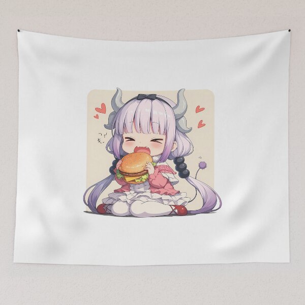 Item preview, Kanna Kamui Dragon Maid Chibi Burger Joy designed and sold by earlobejerk.