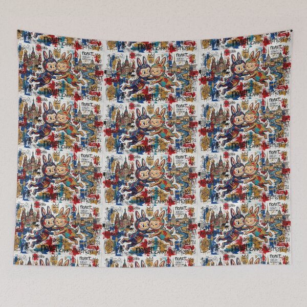 Item preview, Labubu lovers in flight. designed and sold by Natalia-Vlad.