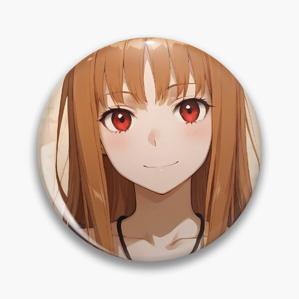 Item preview, Holo Spice And Wolf Warm Smile Portrait designed and sold by riadjamai.