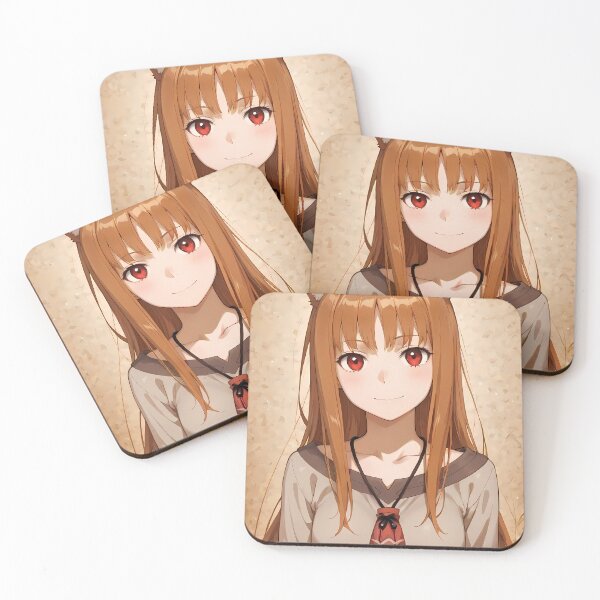 Item preview, Holo Spice And Wolf Warm Smile Portrait designed and sold by riadjamai.