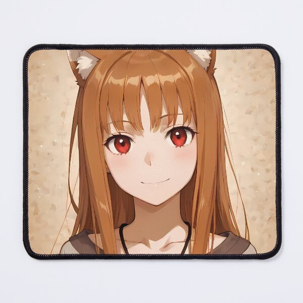 Item preview, Holo Spice And Wolf Warm Smile Portrait designed and sold by riadjamai.