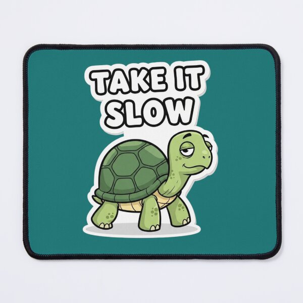Item preview, Take It Slow Turtle – Chill Motivation Funny Sticker designed and sold by Mojbin.