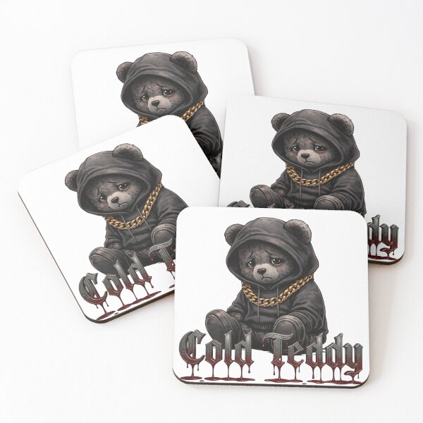 Item preview, Cold Teddy - Gothic Bear with Gold Chain Aesthetic designed and sold by Verdezeus86 .