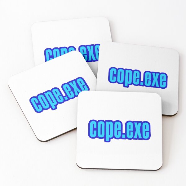 Item preview, Cope.exe, blue outlined designed and sold by Memes N Lore .