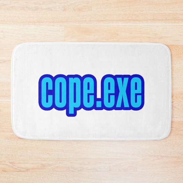Item preview, Cope.exe, blue outlined designed and sold by Memes N Lore .